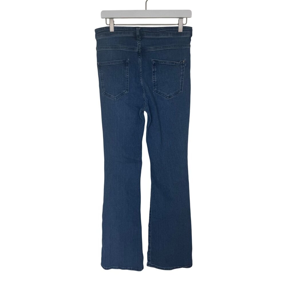 Pilcro Dark Blue Flare Jeans - Picture 2 of 13